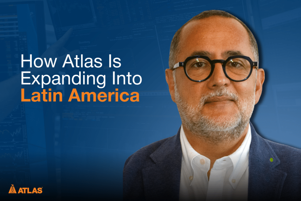 A photo of Carlos Contreras, Director of Latin American Business Development, at Atlas Oil Company, with the text "How Atlas Is Expanding Into Latin America."