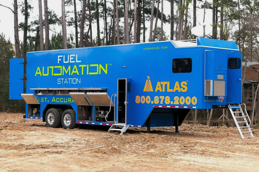 A photo of a Fuel Automation Station (FAS) Unit on a site.